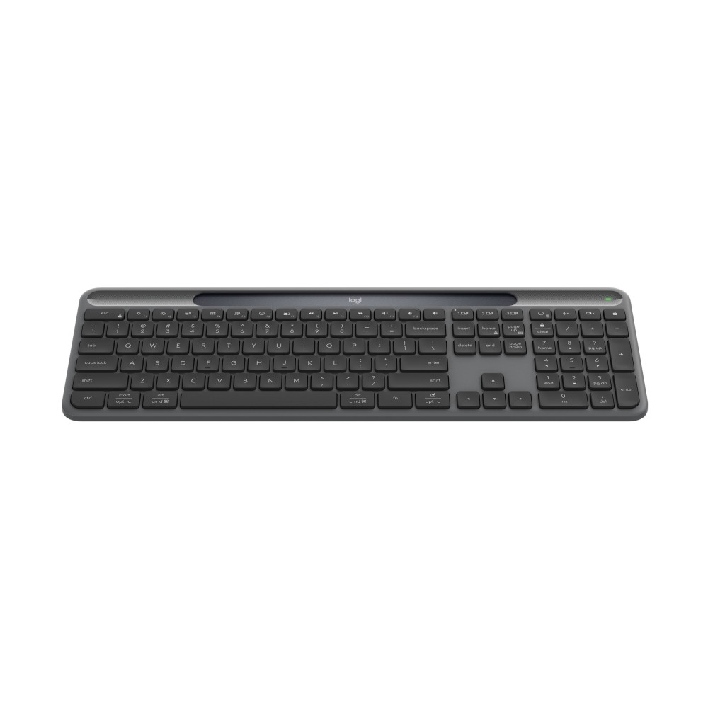 Produktbild för Logitech Signature Slim Solar+ K980 for Business - tangentbord full size - QWERTY - USA, internationellt - grafit Inmatningsenhet