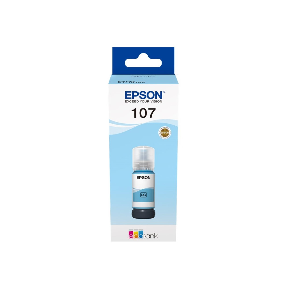 Produktbild för Epson EcoTank 107 - ljus cyan - original - påfyllnadsbläck
