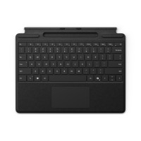 Produktbild för Microsoft Surface Pro Keyboard - tangentbord - med pekdyna, accelerometer, Förvarings- och laddningsfack för Surface Slim Pen 2 - QWERTY - spansk - svart Inmatningsenhet