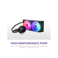 Produktbild för NZXT Kraken Plus RGB 240, Allt-i-ett vätskekylare, 12 cm, Sv...