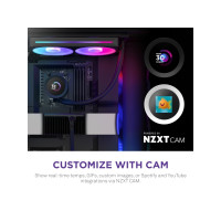 Produktbild för NZXT Kraken Plus RGB 240, Allt-i-ett vätskekylare, 12 cm, Sv...