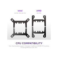 Produktbild för NZXT Kraken Plus RGB 240, Allt-i-ett vätskekylare, 12 cm, Sv...