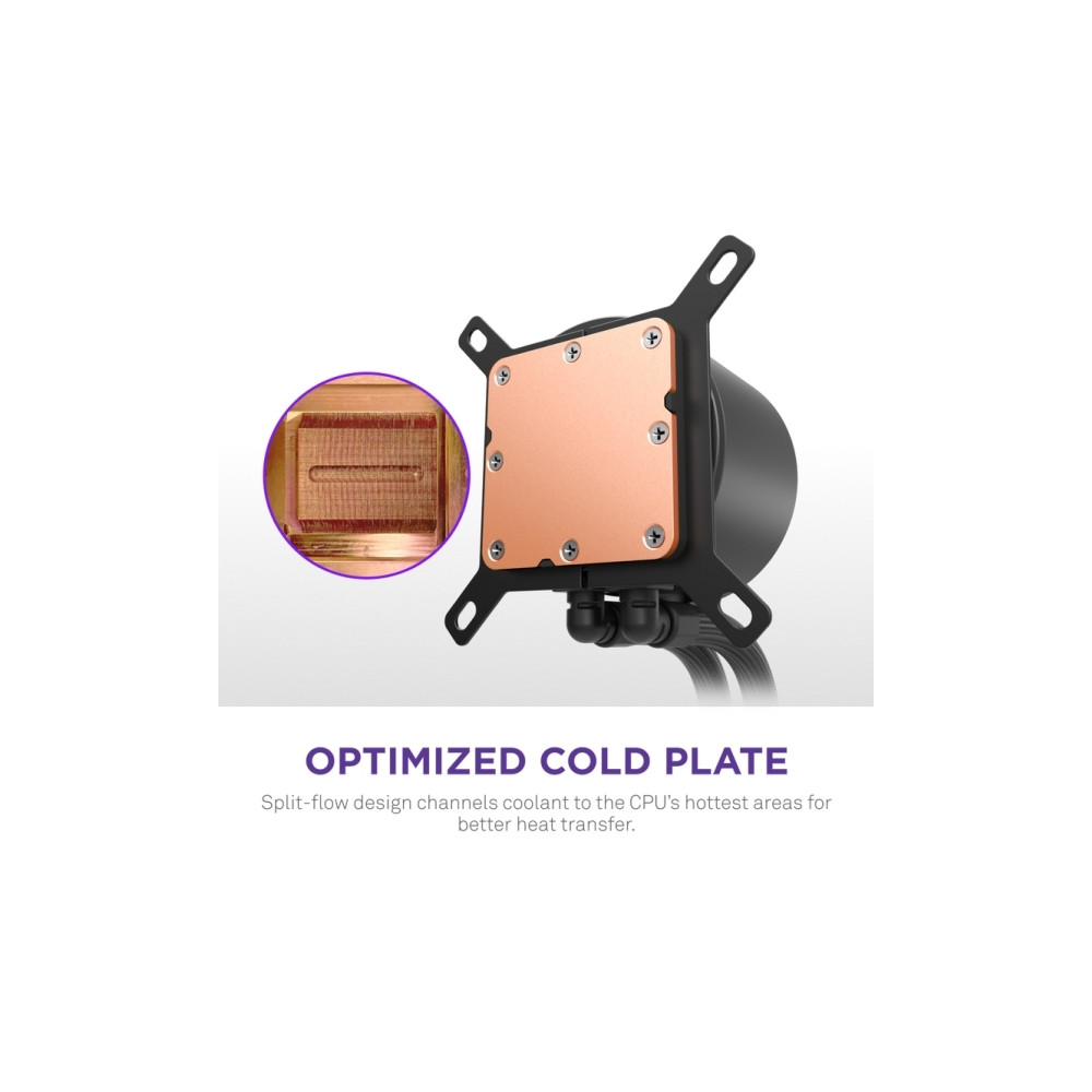 Produktbild för NZXT Kraken Plus RGB 240, Allt-i-ett vätskekylare, 12 cm, Sv...