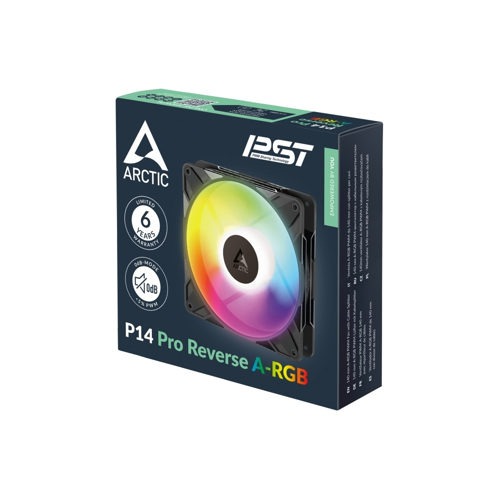 Produktbild för ARCTIC Freezer P14 Pro Reverse A-RGB, Fan, 14 cm, 166,5 m³/h...