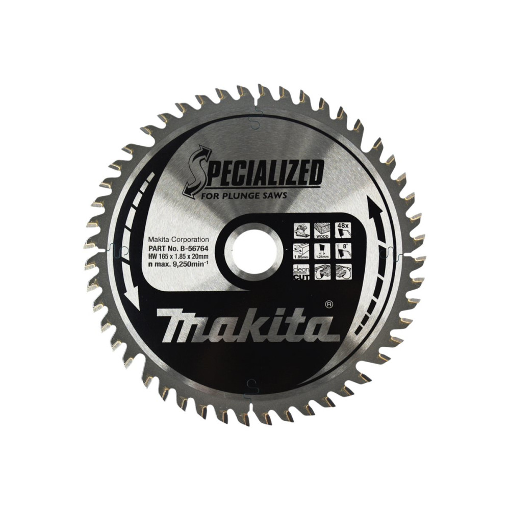 Produktbild för Makita Specialized cirkelsågblad - för trä