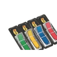 Produktbild för Indexflikar Post-it liten med pilar 4 assorterade färger 4 b...