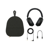 Produktbild för Sony WH-1000XM5 - hörlurar med mikrofon - 3,5 mm kontakt