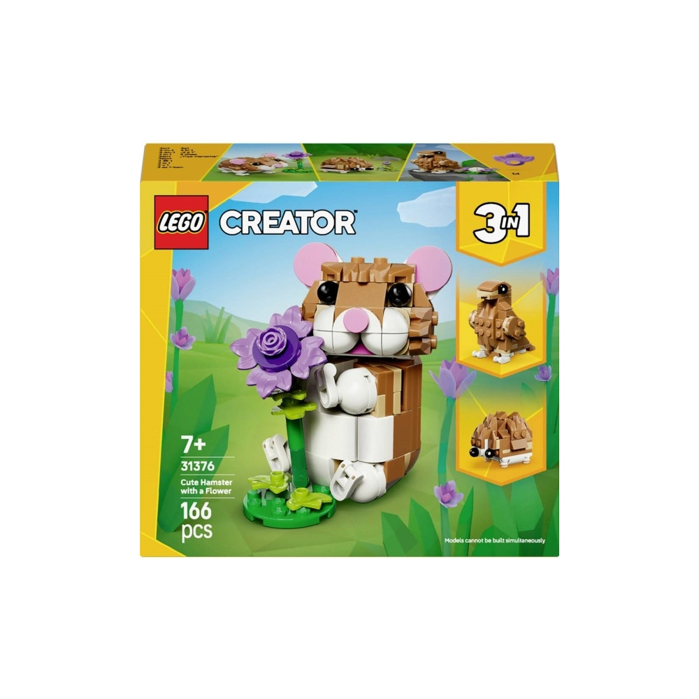 Produktbild för LEGO® CREATOR 6581016 Nitat set med hamstrar och blomma 3i1...