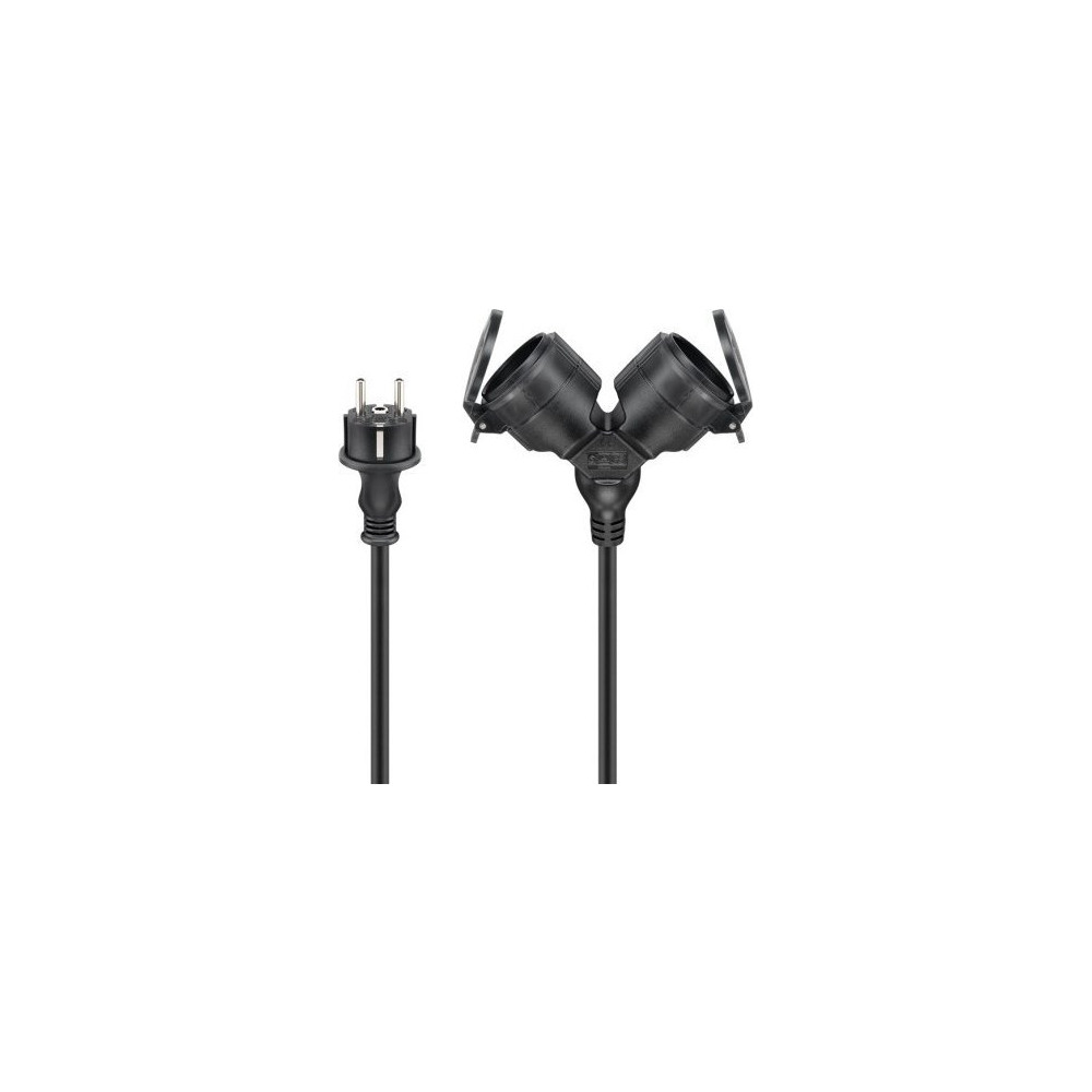 Produktbild för Goobay 65435, 10 m, Utomhus, Typ F, Type EF (CEE 7/7), IP44,...
