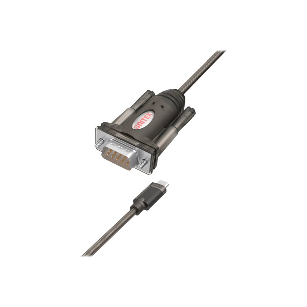 Produktbild för Unitek Y-1105K - USB / seriell kabel - USB-C till RS-232 - 1.5 m