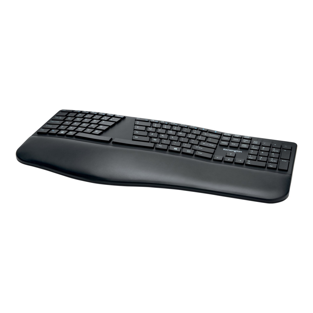 Produktbild för Kensington Pro Fit Ergo Wireless Keyboard - tangentbord - tysk - svart Inmatningsenhet