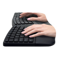 Produktbild för Kensington Pro Fit Ergo Wireless Keyboard - tangentbord - tysk - svart Inmatningsenhet