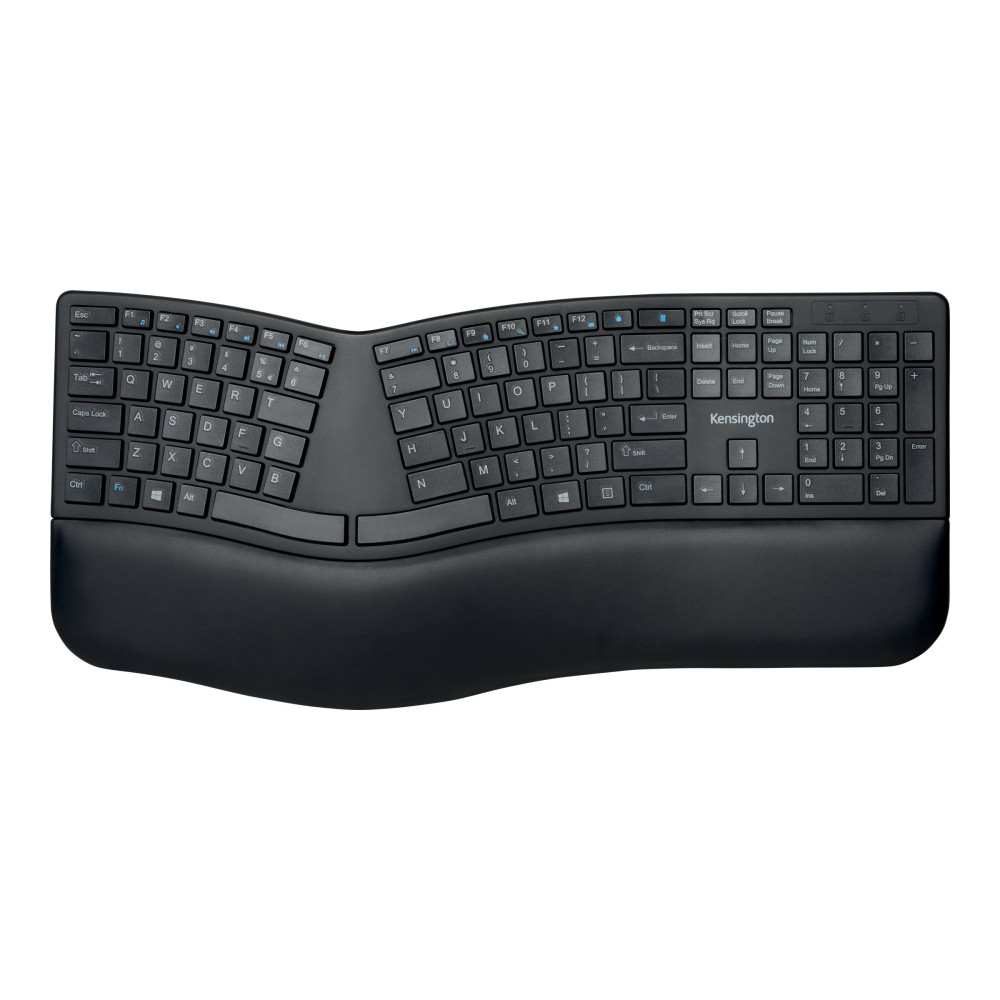 Produktbild för Kensington Pro Fit Ergo Wireless Keyboard - tangentbord - tysk - svart Inmatningsenhet