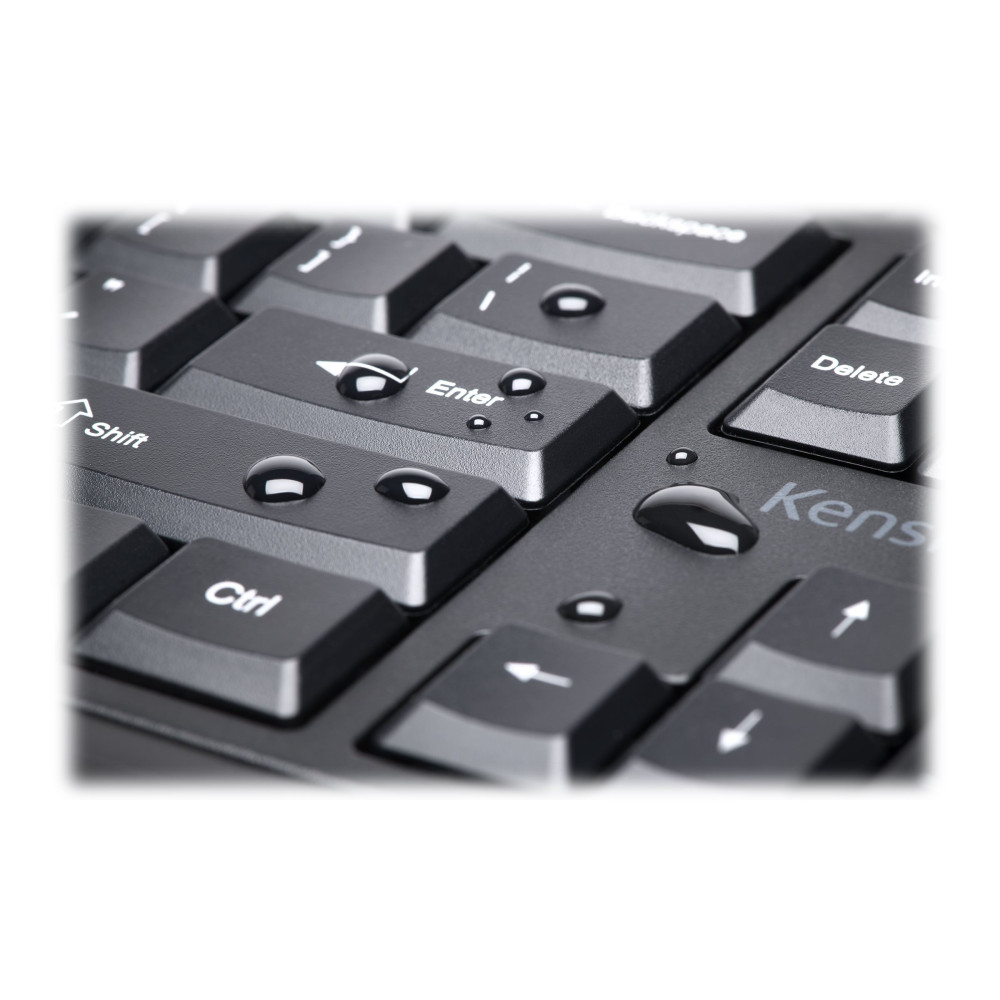 Produktbild för Kensington Pro Fit Ergo Wireless Keyboard - tangentbord - tysk - svart Inmatningsenhet