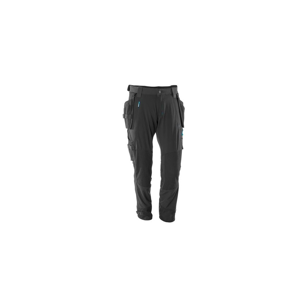 Produktbild för MASCOT 17031-311-09, Byxor, Alla, Svart, Elastan, Nylon, 235...