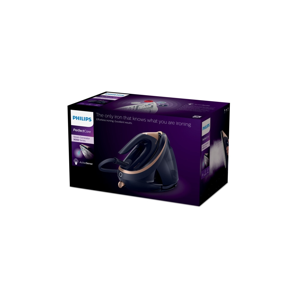 Produktbild för Philips PerfectCare 9000 Series PSG9050 - strykjärn med separat ånggenerator - sula SteamGlide Elite