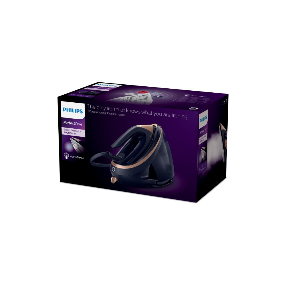 Produktbild för Philips PerfectCare 9000 Series PSG9050 - strykjärn med separat ånggenerator - sula SteamGlide Elite
