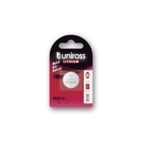 Produktbild för Uniross U1CR2016, Engångsbatteri, CR2016, Litium, 3 V, 1 sty...