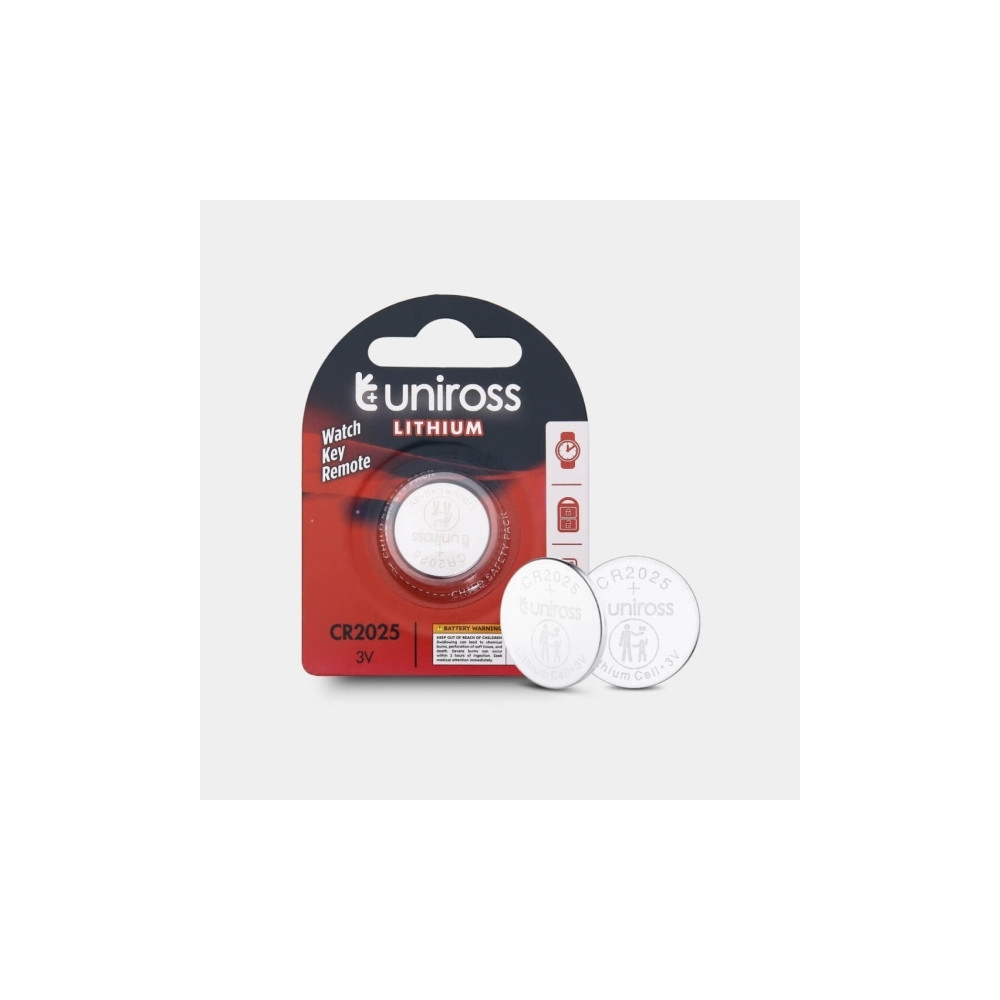 Produktbild för Uniross U1CR2025, Engångsbatteri, CR2025, Litium, 3 V, 1 sty...
