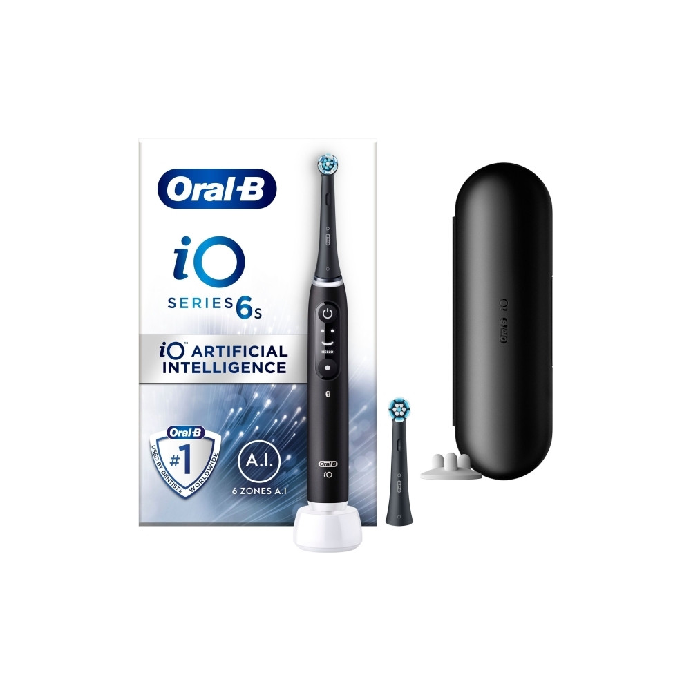 Produktbild för Oral-B iO 6, Vuxen, Vibrerande tandborste, Daglig vård, Djup...