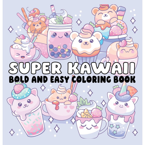 Page Publications Super Kawaii Bold and Easy Coloring Book (häftad, eng)