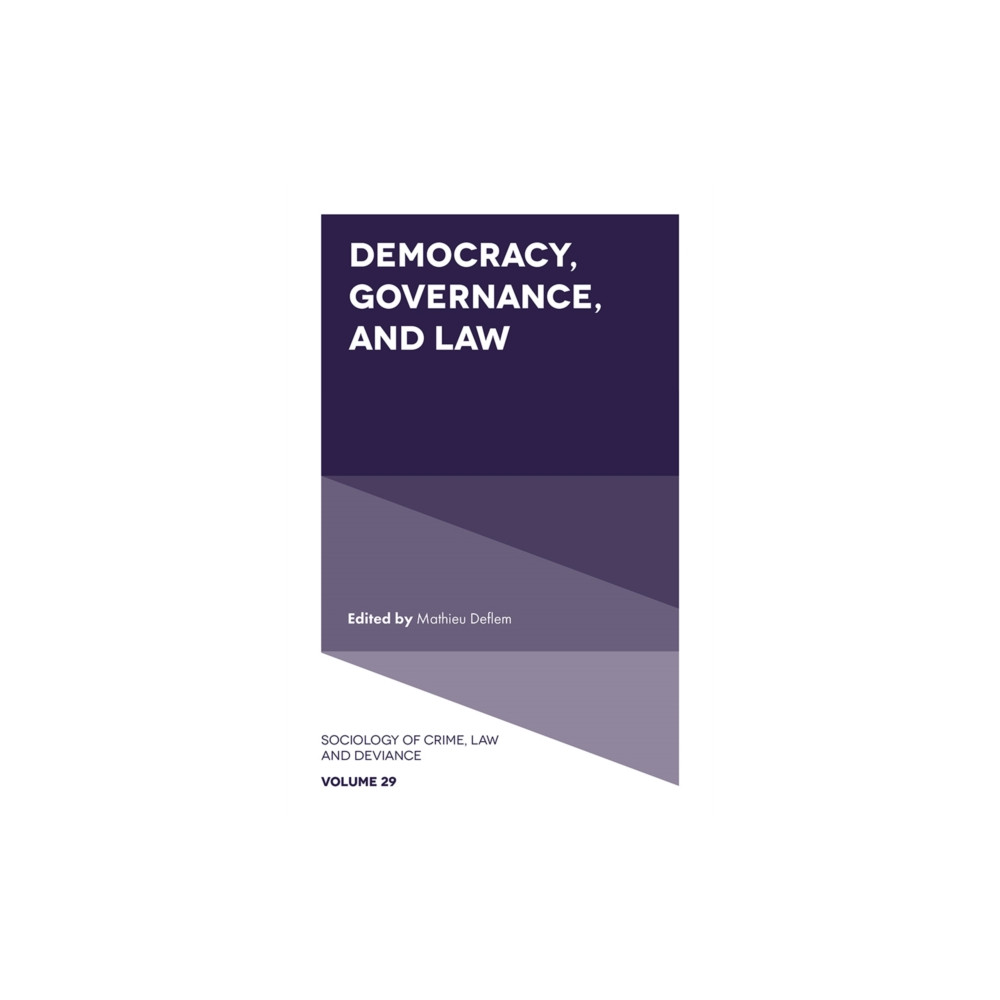 Produktbild för Democracy, Governance, and Law (inbunden, eng)