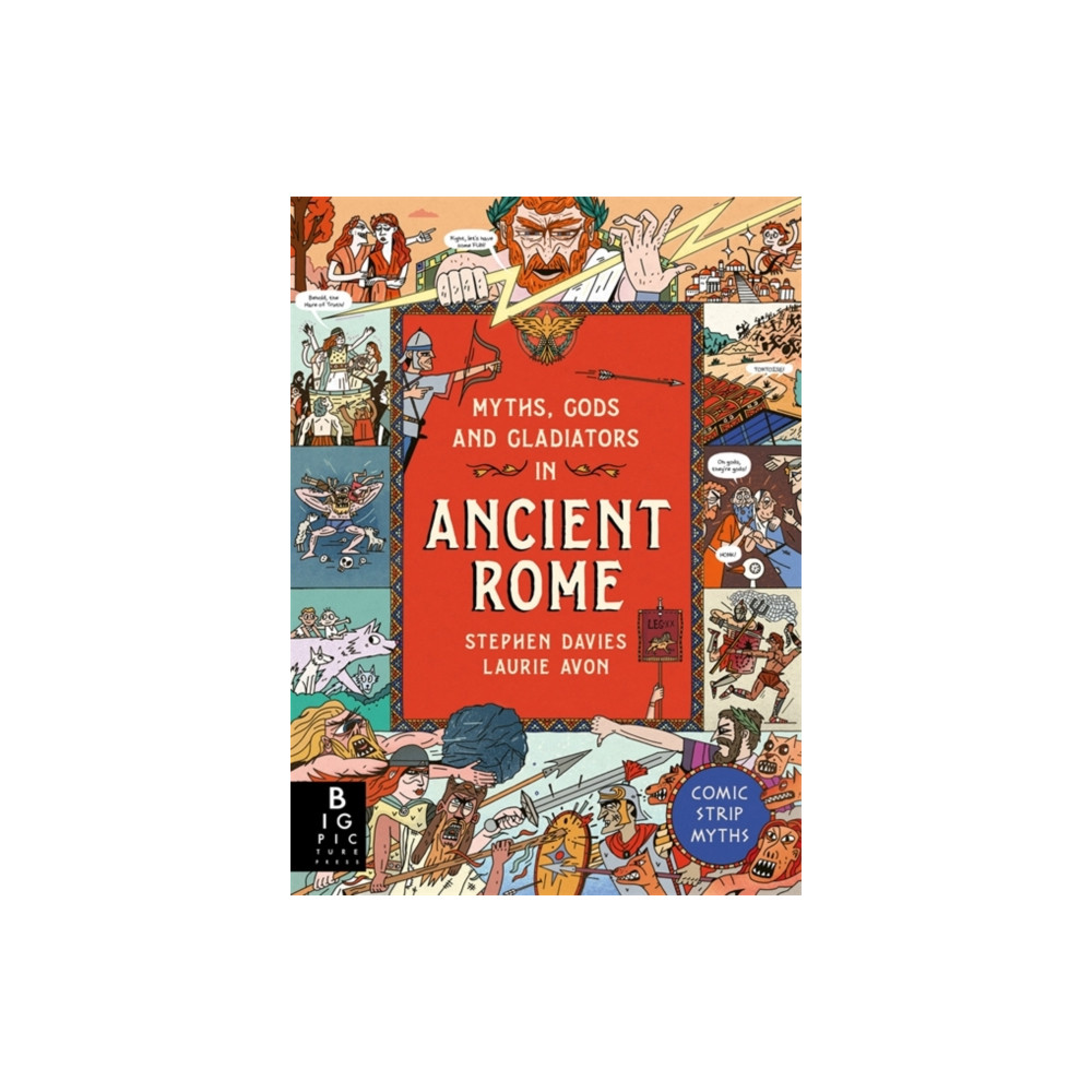 Produktbild för Comic Strip Myths: Myths, Gods and Gladiators in Ancient Rome (inbunden, eng)