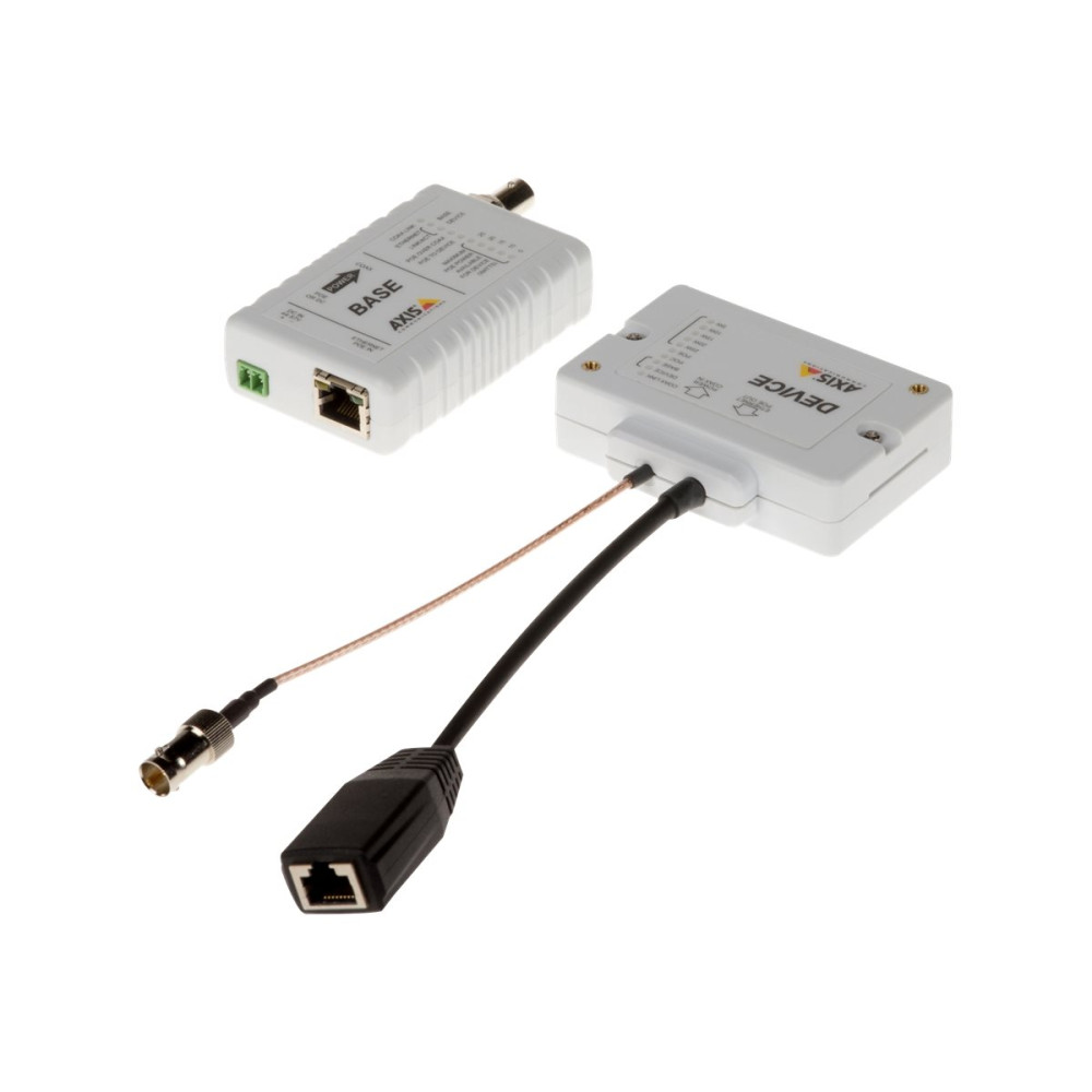 Produktbild för AXIS T8645 PoE+ Over Coax Compact - Kit - medieomvandlare - 10Mb LAN, 100Mb LAN
