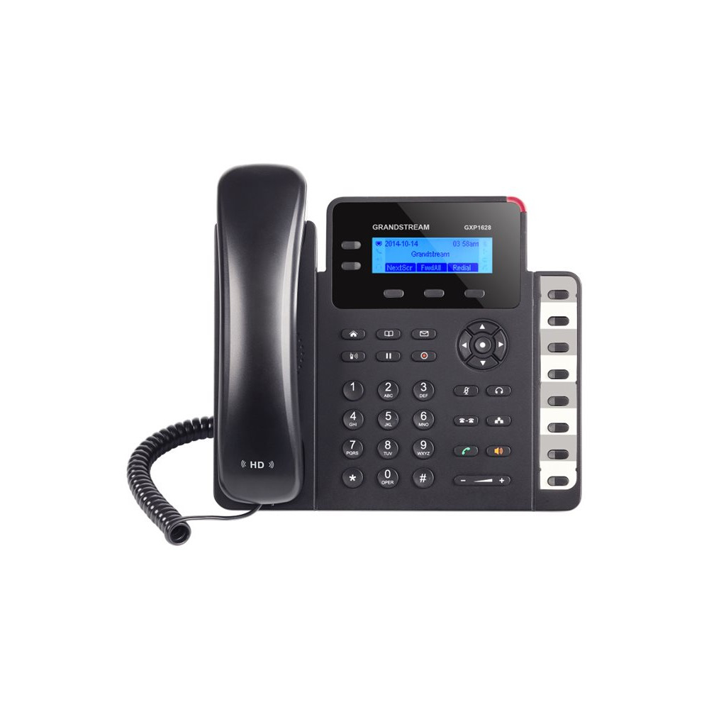Produktbild för Grandstream GXP1628 - VoIP-telefon - 3-riktad samtalsförmåg