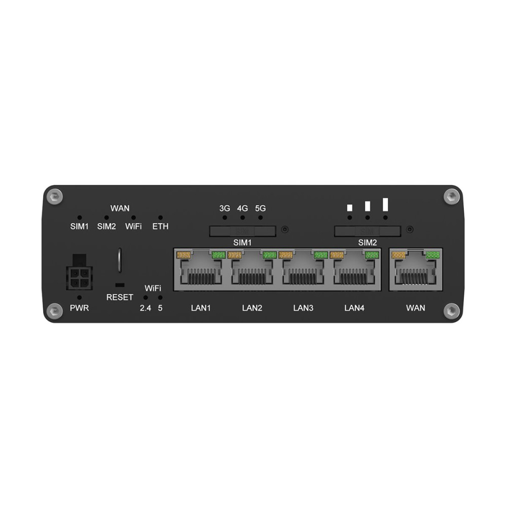 Produktbild för Teltonika RUTC50 - trådlös router - WWAN - Wi-Fi 6 - 3G, 4G, 5G - DIN-skenmonterbar, väggmonterbar, bordsmonterbar