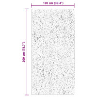 Produktbild för Mellanhög mjuk och tvättbar matta HUARTE Brun 200 x 100 cm