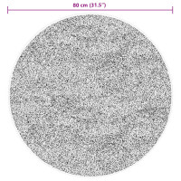 Produktbild för Mellanhög mjuk och tvättbar matta HUARTE Brun Ø 80 CM Polyester