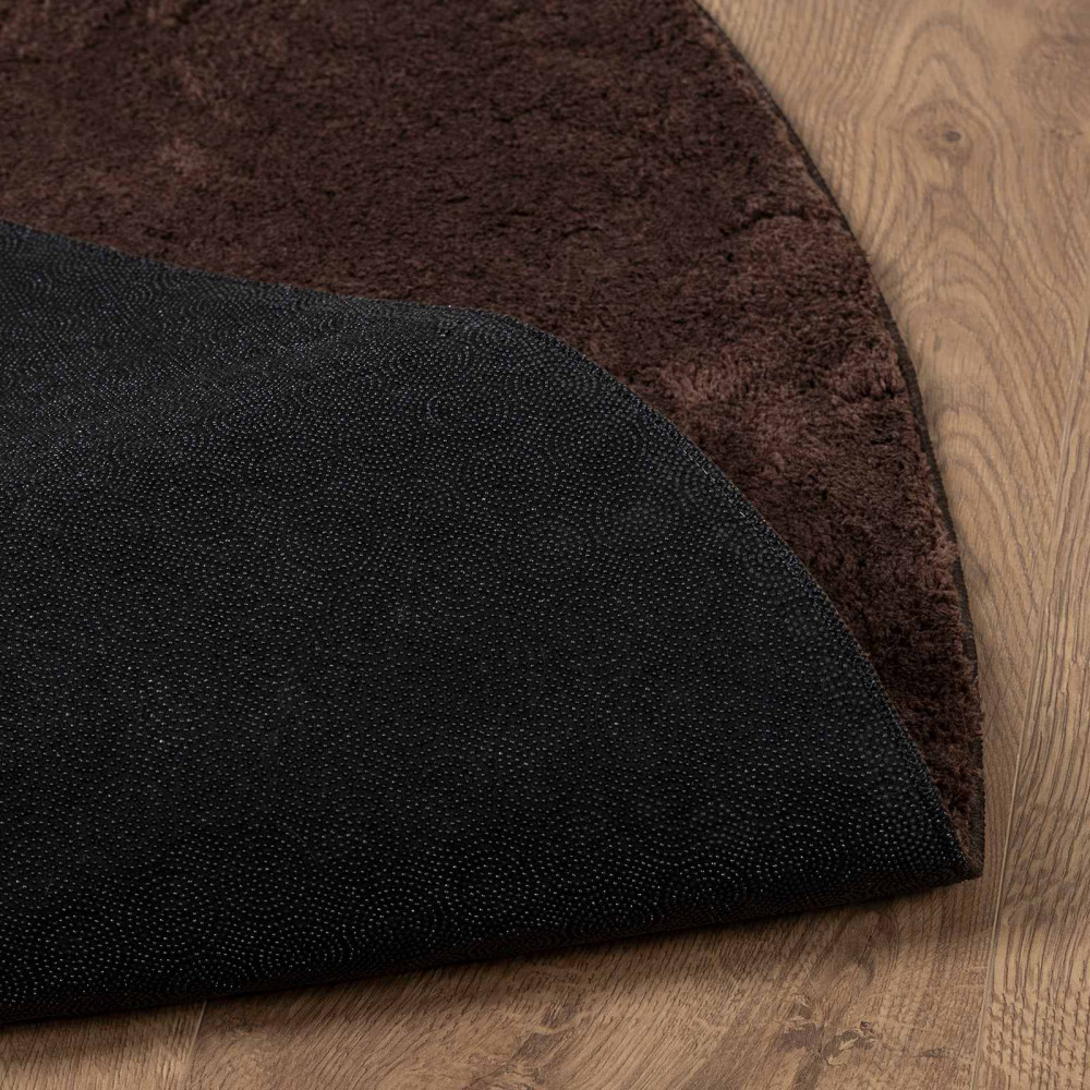 Produktbild för Mellanhög mjuk och tvättbar matta HUARTE Brun Ø 160 CM