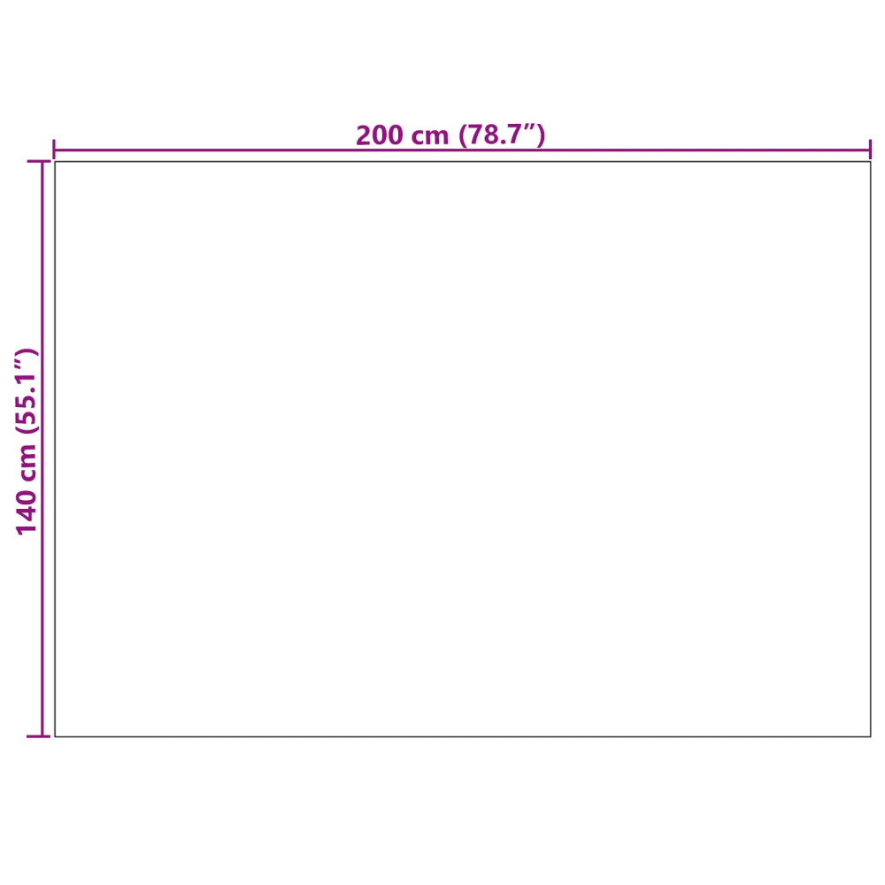 Produktbild för Områdesmattor Rektangulär AGIRA Naturfärg 230 x 160 cm