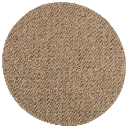 vidaXL Områdesmattor Rund AGIRA Naturfärg Ø 120 CM Polyester