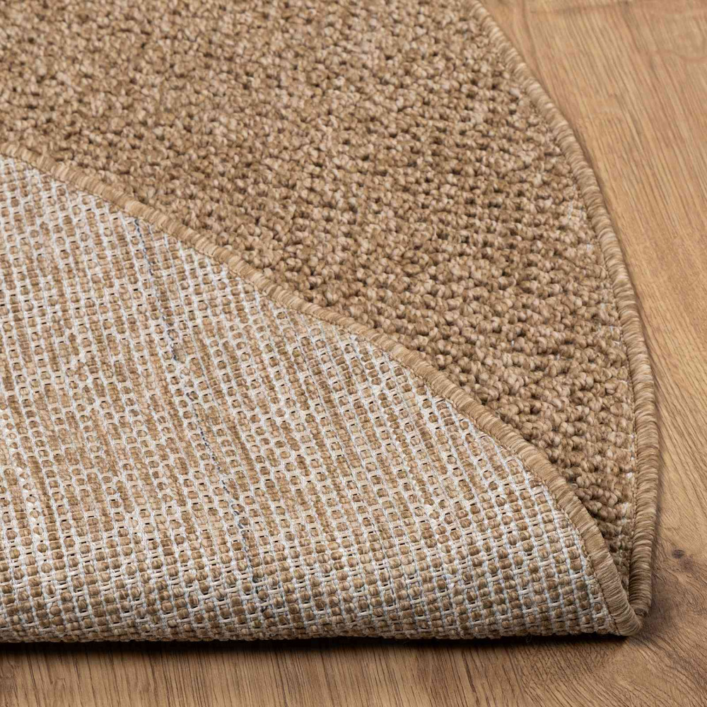Produktbild för Områdesmattor Rund AGIRA Naturfärg Ø 120 CM Polyester