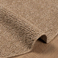 Produktbild för Områdesmattor Rund AGIRA Naturfärg Ø 120 CM Polyester