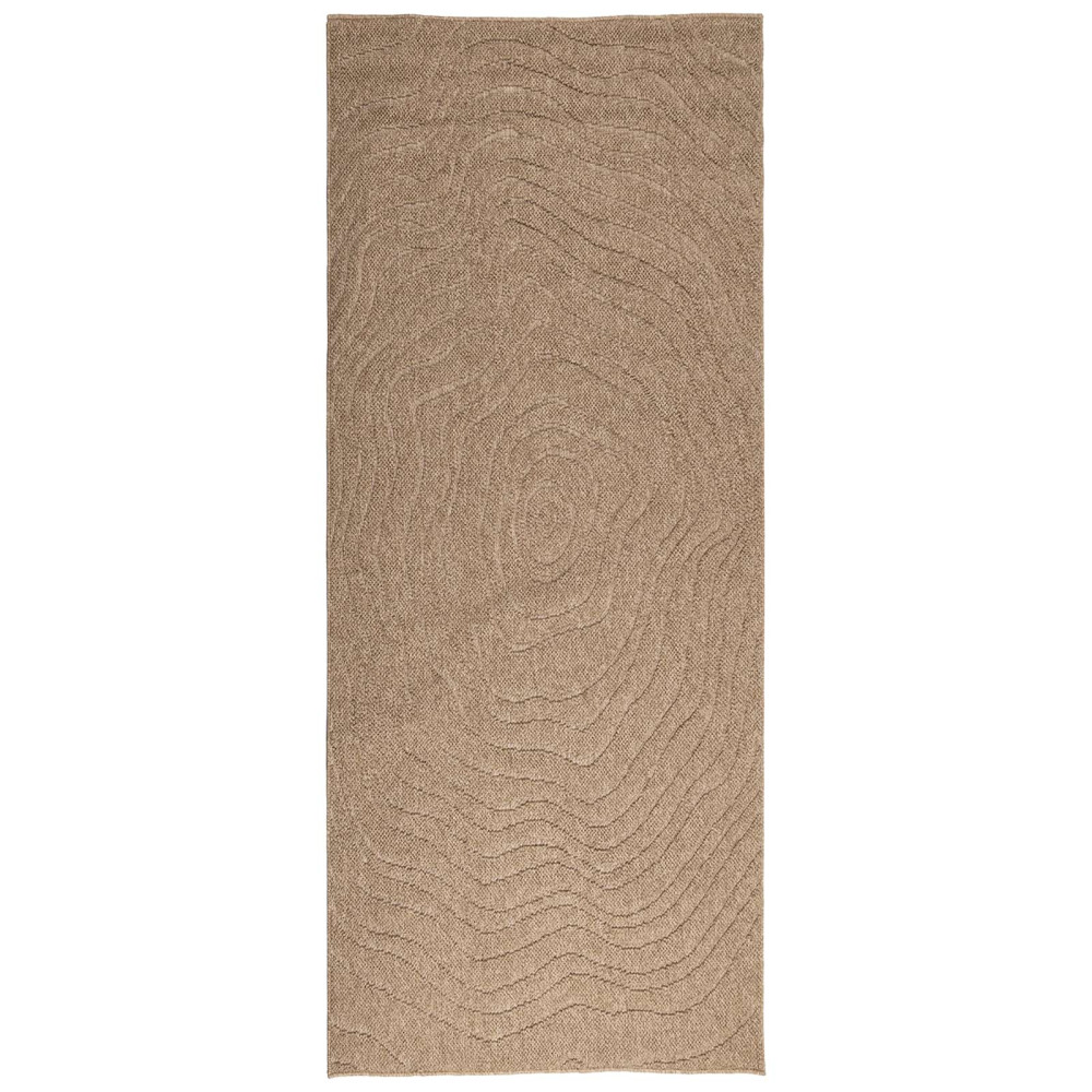 Produktbild för Områdesmattor Moiré AGIRA Naturfärg 150 x 80 cm Polyester