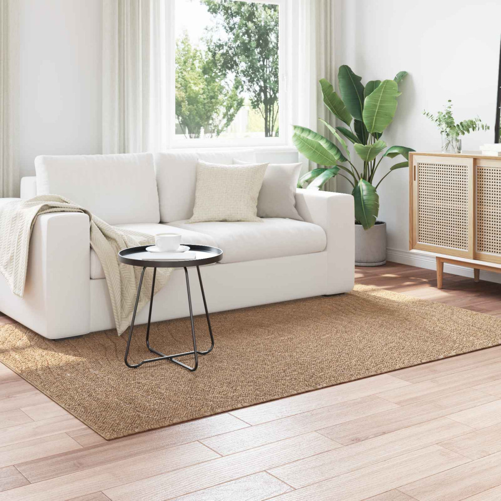 Produktbild för Områdesmattor Moiré AGIRA Naturfärg 170 x 120 cm Polyester