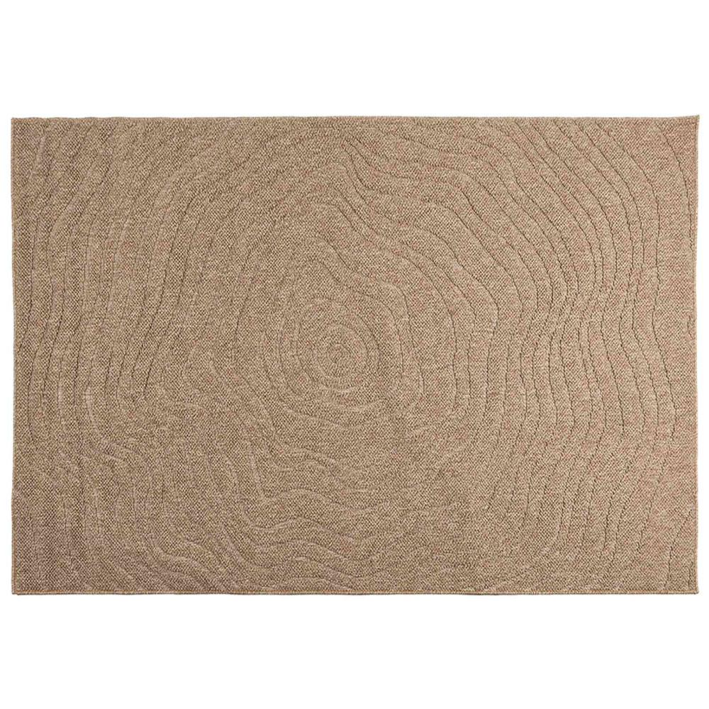 Produktbild för Områdesmattor Moiré AGIRA Naturfärg 200 x 140 cm Polyester