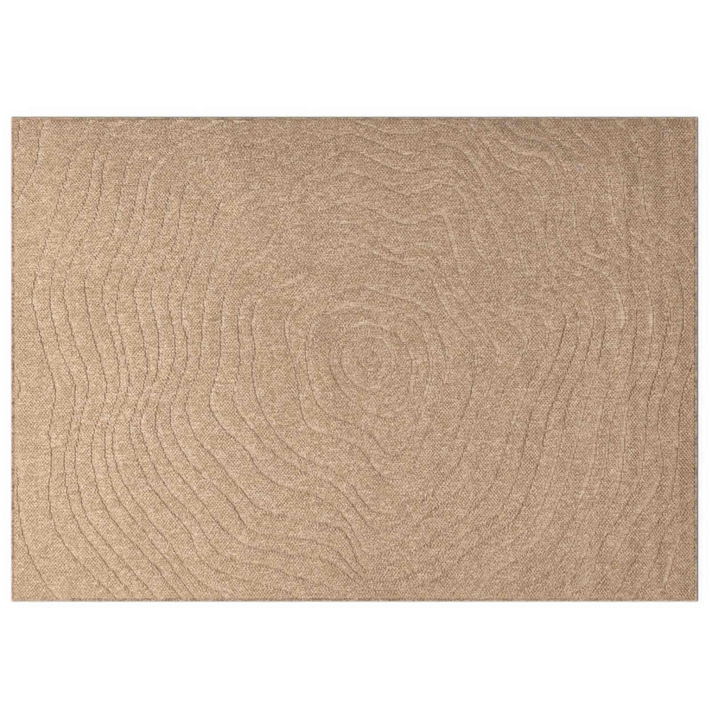 Produktbild för Områdesmattor Moiré AGIRA Naturfärg 280 x 200 cm Polyester