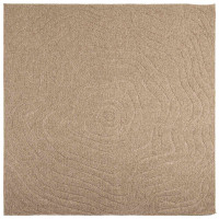 Produktbild för Områdesmattor Moiré AGIRA Naturfärg 120 x 120 cm Polyester