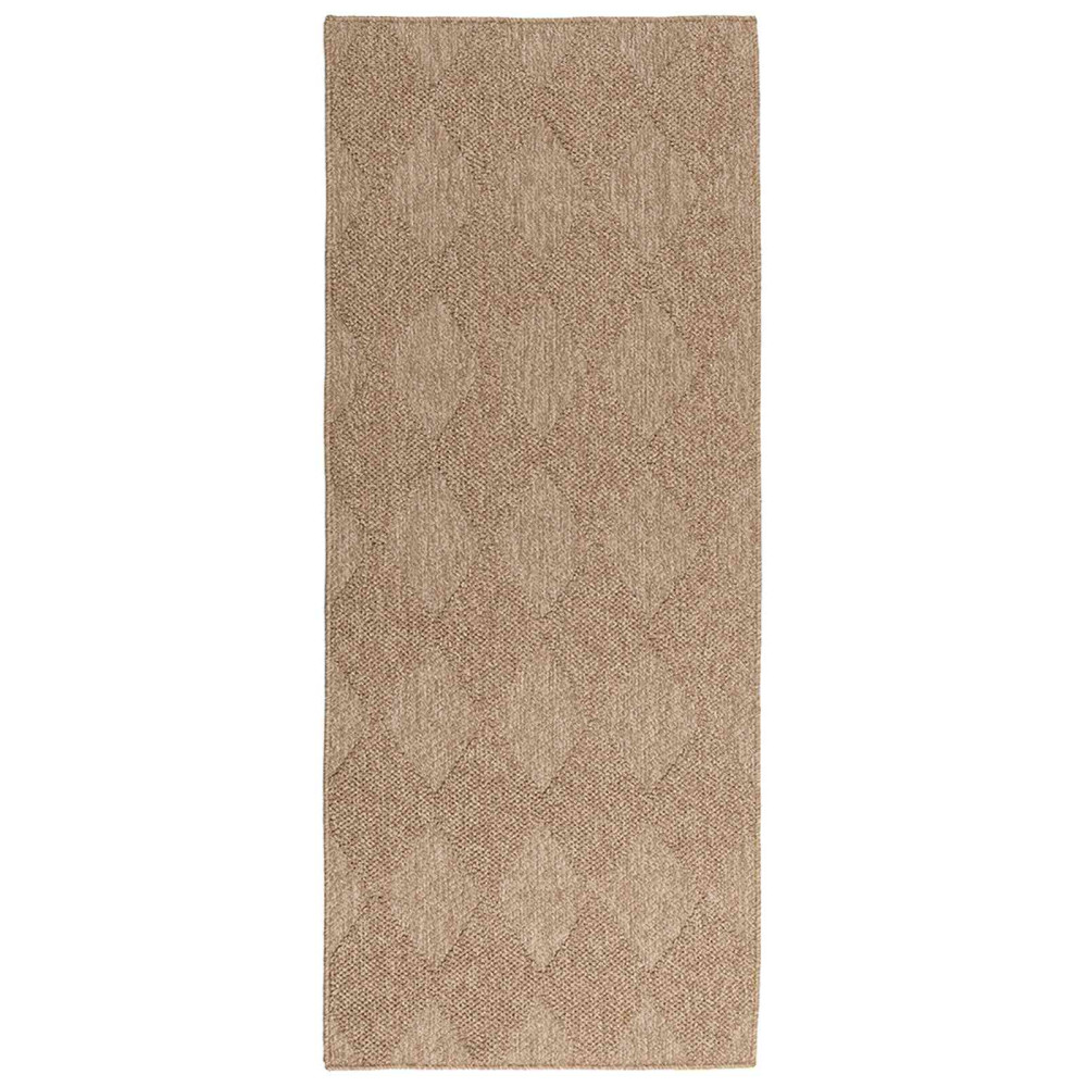 Produktbild för Områdesmattor Rektangulär AGIRA Naturfärg 150 x 80 cm Polyester