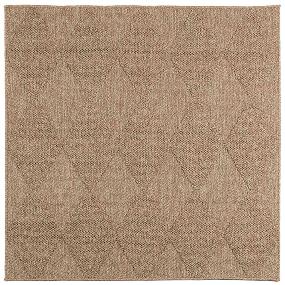 Produktbild för Områdesmattor Fyrkantig AGIRA Naturfärg 200 x 200 cm Polyester