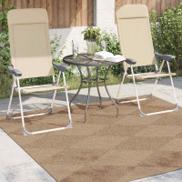 Produktbild för Områdesmattor Fyrkantig AGIRA Naturfärg 200 x 200 cm Polyester