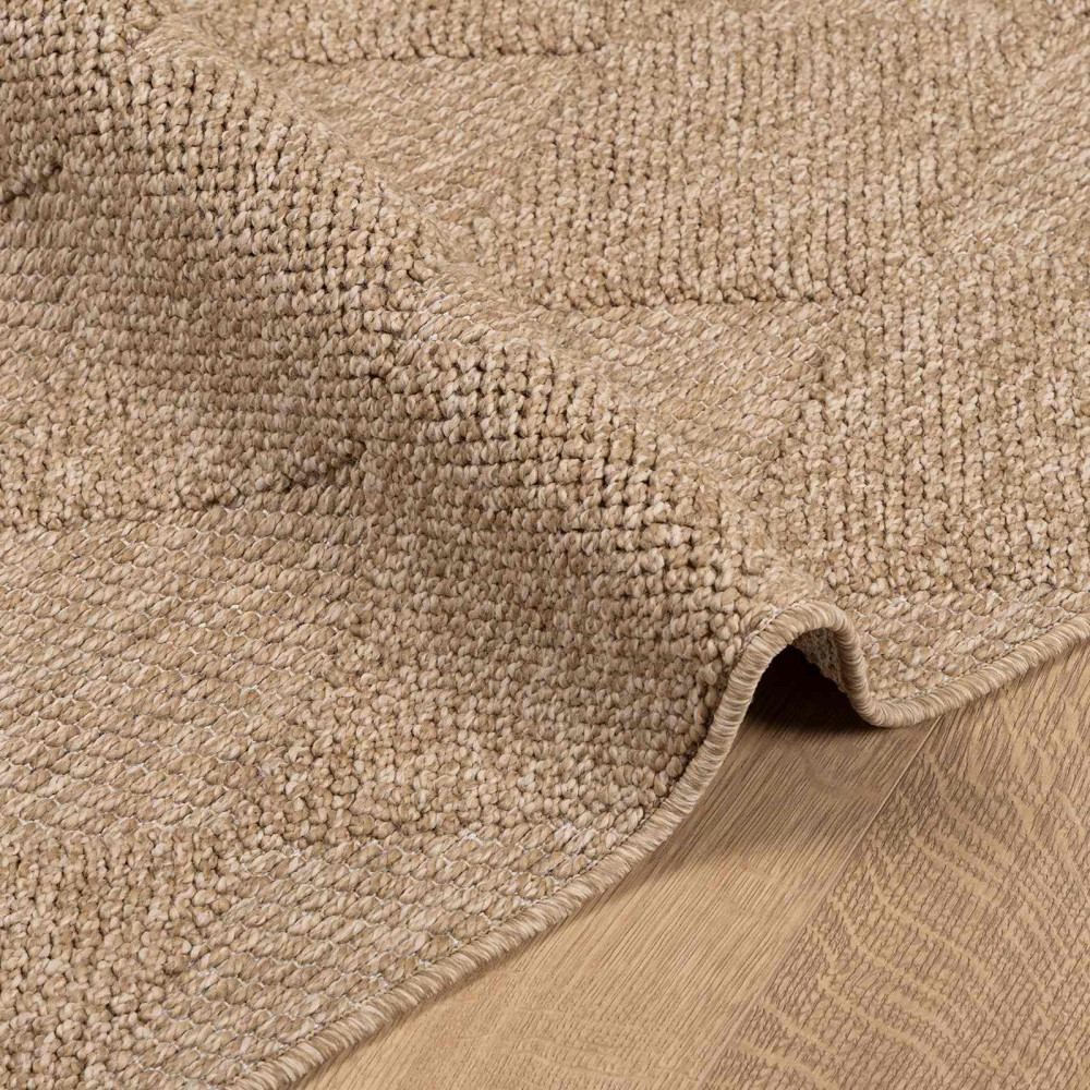 Produktbild för Områdesmattor Fyrkantig AGIRA Naturfärg 200 x 200 cm Polyester