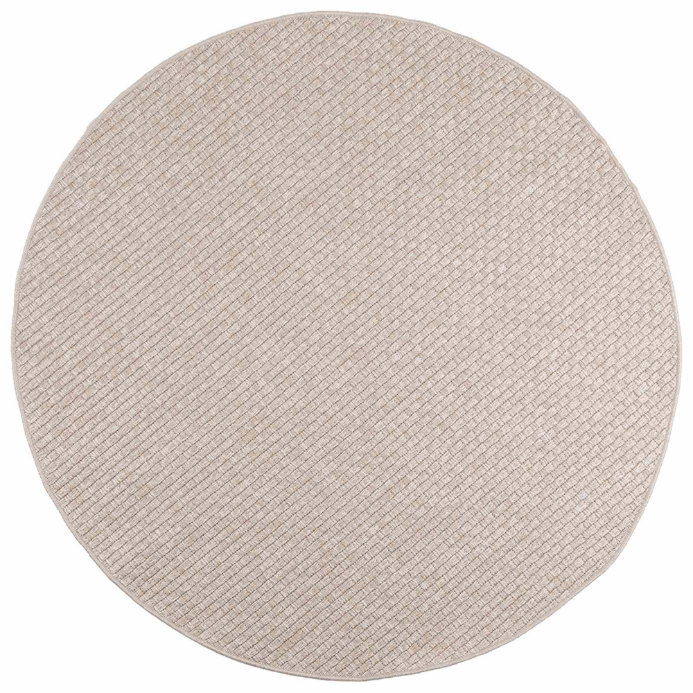 Produktbild för Områdesmattor Rund FARO Kräm Ø 160 CM Polyester