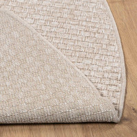 Produktbild för Områdesmattor Rund FARO Kräm Ø 160 CM Polyester