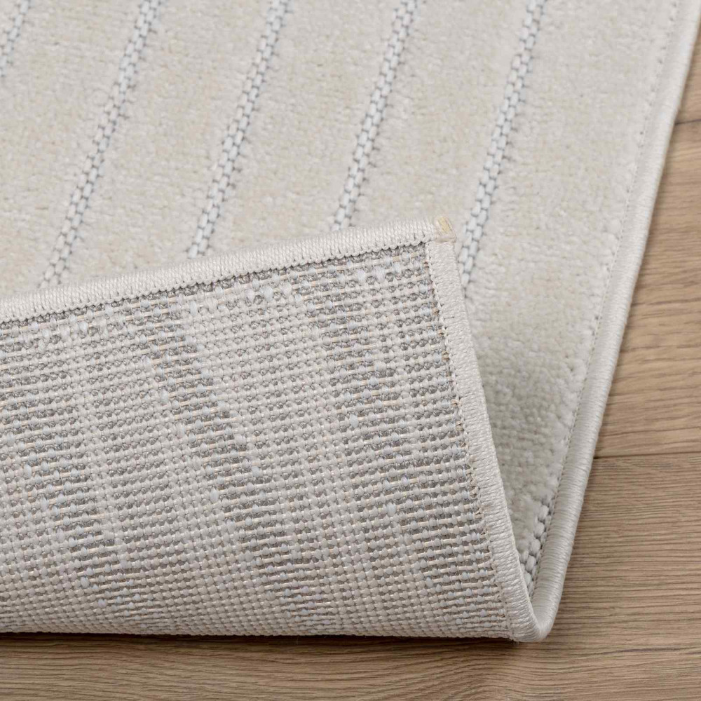 Produktbild för Områdesmattor Rektangulär PALMERAS Kräm 200 x 80 cm Polyester