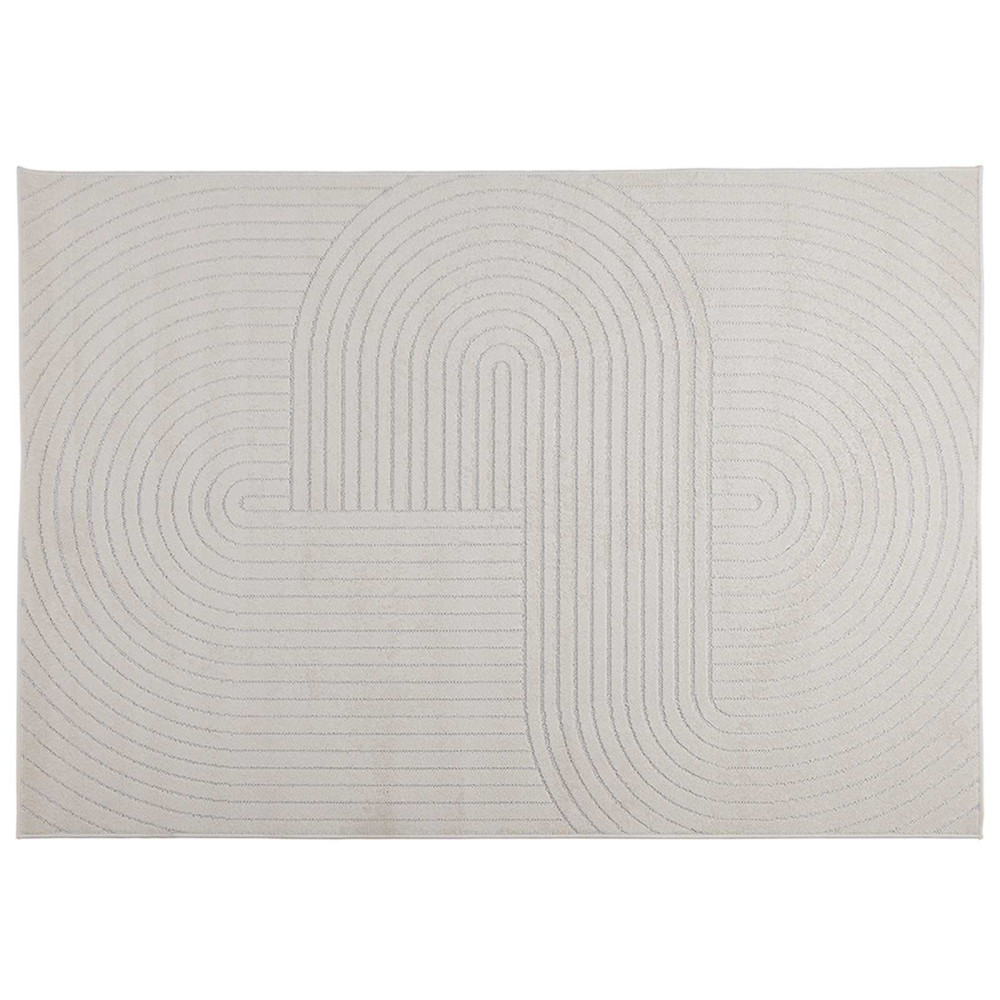 Produktbild för Områdesmattor Rektangulär PALMERAS Kräm 280 x 200 cm Polyester